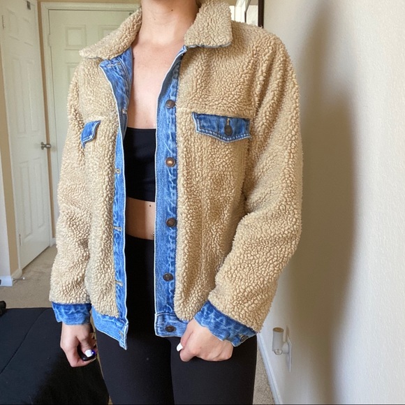 forever 21 reversible denim jacket